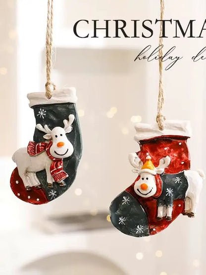 Christmas Tree Decorations Christmas Resin Pendant Ornaments Home Decor DIY Gifts DIY Handmade Jewelry
