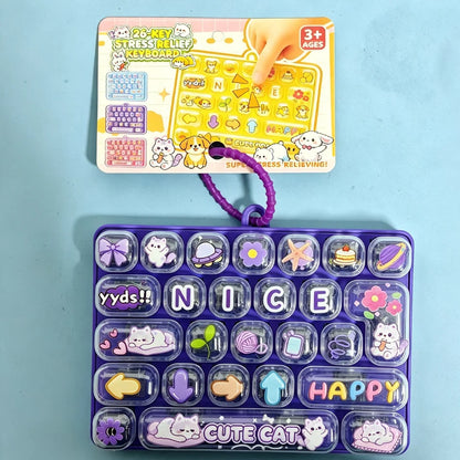 Mini Keyboard Fidget Clicker – 26-Key Pocket Toy