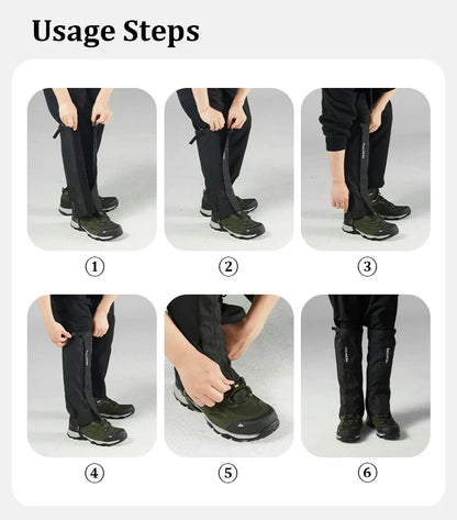 Naturehike Outdoor Trekking Snow Leggings Waterproof Snow Boot Shoe Cover Adjustable Warm Foot Cover Skiing Climbing Snowshoeing