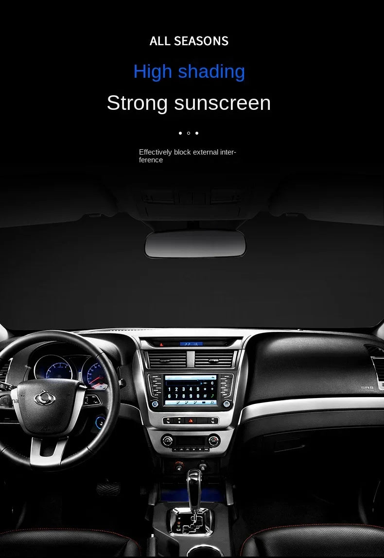Car Magnetic Snow Shield Winter Front Windshield Cover Anti-frost Sun Protection Half Car Cover Insulated sunshade