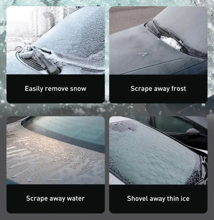 Car Ice Scraper Snow Removal Car Windshield Window Snow Cleaning Glass Scraping Tool TPU Winter Auto Ice Breaker Snow Shovel