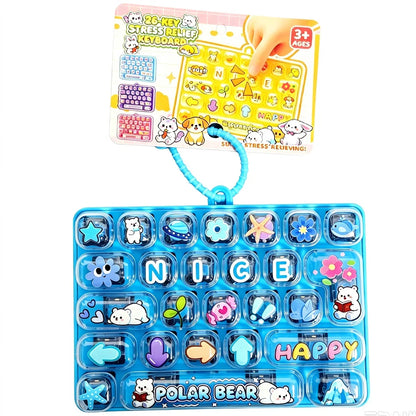 Mini Keyboard Fidget Clicker – 26-Key Pocket Toy