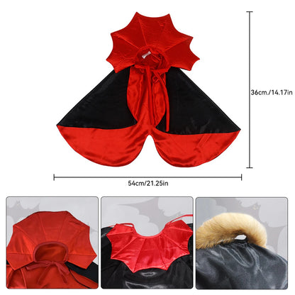 Halloween Pet Costumes Cute Cosplay Vampire Cloak for Small Dog Cat Kitten Puppy Dress Kawaii Pet Clothes Cat Accessoties