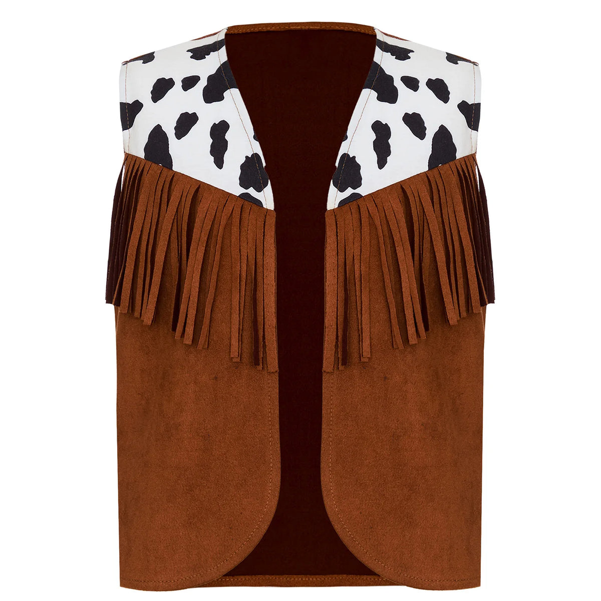 Kids Girl Boy Fringed Vest for Carnival Theme Party Tassels Top Open Front Waistcoat Child Halloween Western Cowboy Costumes