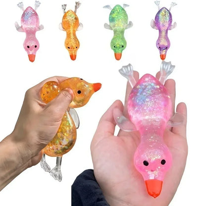 Squishy Duck Goose Stretch Fidget Toy, Cute Animal Vent Squeeze Toy, Antistress Decompression Gift for All Ages
