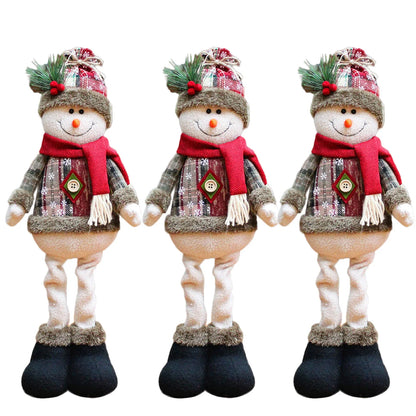 casa decoração decoracion casa Home decoration Christmas Santa Snowman-Reindeer Christmas Decoration Leg Table Mantel Decoration