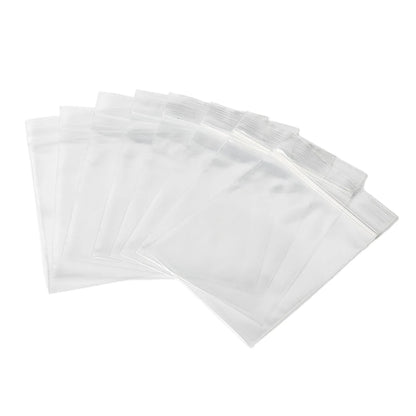 100Pcs Reclosable Clear Plastic Packaging Bags Strong Poly Zip Locks Baggies Grip Self Seal Resealable Baggy For Candy Packing