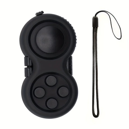 Fidget Pad with 8 Fidget Functions, Fidget Controller Stress Reducer, Toy Cube Relieves Stress and Anxiety