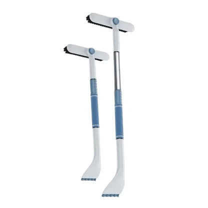 Cold-Resistant Auto Snow Removal Brush with Scraper; Scalable Detachable Windshield Defrosting Tool