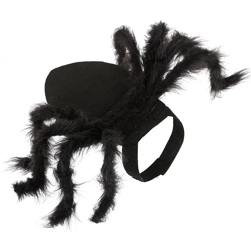 Pet Spider Costume Halloween Pet Spider Clothes Dog Cat Horror Simulation Plush Spiders Dress Up Costume