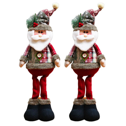 casa decoração decoracion casa Home decoration Christmas Santa Snowman-Reindeer Christmas Decoration Leg Table Mantel Decoration