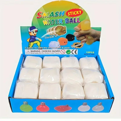 Squishy Tofu Stress Balls Autism Sensory Toys Stress  Anxiety Relief Fidget Toys Dough Water Ball Gifts Bulk for Adults Kids