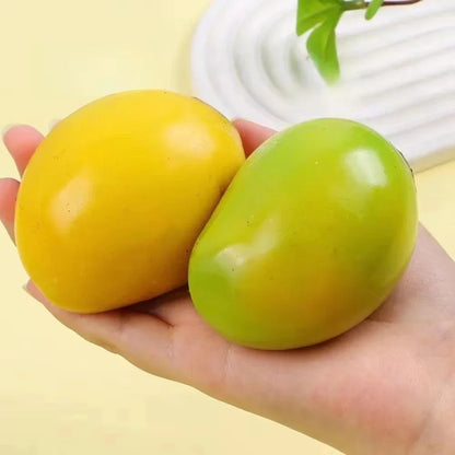 Hot Selling Realistic Temperature Sensitive Color Changing Mango Stress Relief Squeeze Fidget Toy ASMR for Adults Stress Relief