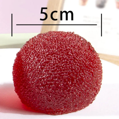 Slushy Bayberry Stress Ball Squishy Toy Shapeable Non-rebound Fidget Toys ASMR Slushy Squeeze Ball Anti Stress Rustling Sound