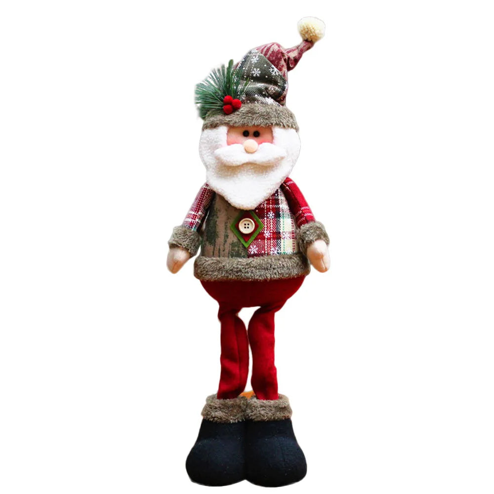 casa decoração decoracion casa Home decoration Christmas Santa Snowman-Reindeer Christmas Decoration Leg Table Mantel Decoration