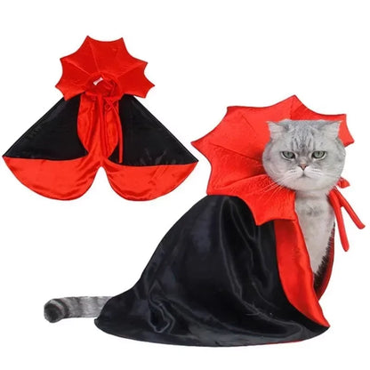 Cute Vampires Cloak Pet Halloween Costumes Kawaii Cosplay Outfit For Small Puppy Dog Cat Kitten Holiday Party Dress Accessory