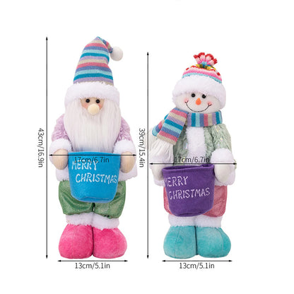 casa decoração decoracion casa Home decoration Christmas Santa Snowman-Reindeer Christmas Decoration Leg Table Mantel Decoration