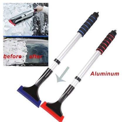 Extendable Aluminum Snow Brush Ice Scraper for Car Windshield Extra-long Design