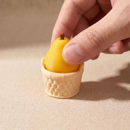 Fidget Clicker Decompression Toy 3D Printed Cute Fruit Shape Creative Anti-Stress Sensory Toy for Kids Adults Stocking Stuffer