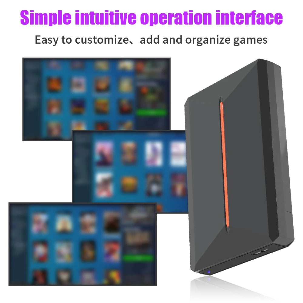 Launchbox OS Retro Gaming HDD 3760+Games for PS4/PS3/PS2/SWITCH/WIIU/DC/N64/NES Emulators Retro Game Consoles for Win PC＆Laptop