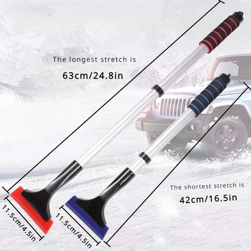 Telescopic Multi‑Function Car Snow Shovel, Ice Scraper Snow Brush for Windshield, Winter Frost Removal Cleaning Tool