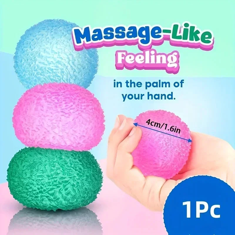 1Y-Fun Multicolor Ice Ball Squeeze Toy, Soft Pop & Pinch Sensory Fidget for Stress Relief, Cute Halloween Christmas Gift