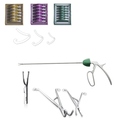S/M/L Medical Plastic Laparoscopic Polymer Ligation Clips Hemolok Clips Endoscopy Surgery Surgical Vascular Clips Medical Tools
