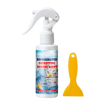 Multi-Functional Snow Ice Removal Spray, Quick Thawing, Instant Frost Removal, Long-Lasting Anti-Ice, for Car Windshield, Fridge
