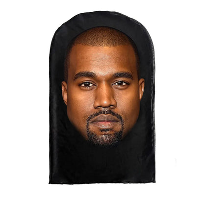 Cosplay 3D Printed Kanye Mask Stretch Mesh Full Face Mask Men Women Role Play Headdress Halloween Masquerade Balaclava Headdress
