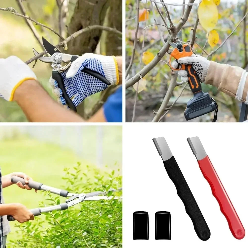 Tungsten Diamond Ceramic Sharpening Stone Professional Knife Scissor Sharpener for Kitchen Garden All Blades Shears Cutting Tool