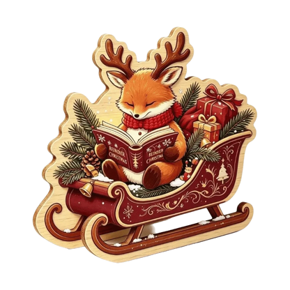 Merry Christmas Wooden Christmas Decoration Star Shape Snowman Deer Home Ornaments Rabbit Santa Claus Wall Decor New Year Gift