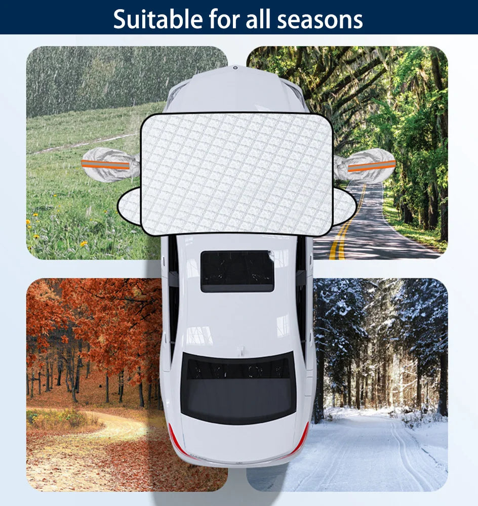 1Pc Car Windshield Snow Anti-UV Shield for Winter Car Cover Front Window Anti Ice Frost Outdoor Protection Car Cover