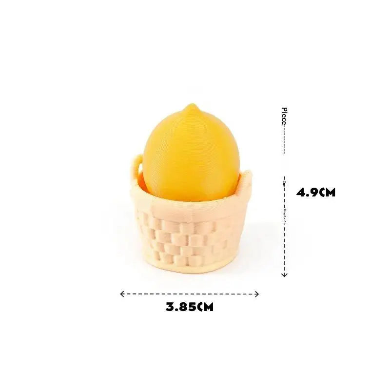 Fidget Clicker Decompression Toy 3D Printed Cute Fruit Shape Creative Anti-Stress Sensory Toy for Kids Adults Stocking Stuffer