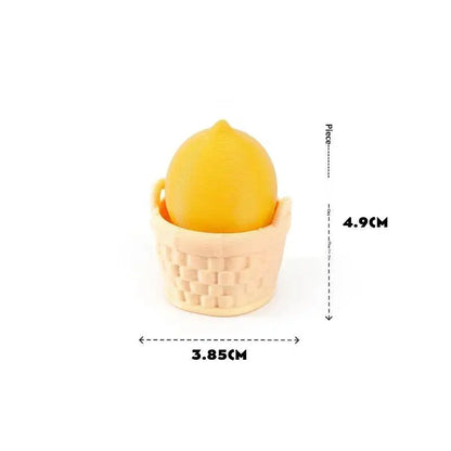 Fidget Clicker Decompression Toy 3D Printed Cute Fruit Shape Creative Anti-Stress Sensory Toy for Kids Adults Stocking Stuffer