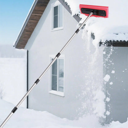 Snow Roof Rake with No-Scratch Head Foam Snow Broom Winter Snows Removal Tool Time Saving For Windshields Solar Panels