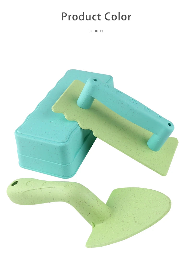 3 pieces of snow beach toy sand fun brick sand castle mold for winter and summer build snow outdoor children's birthday toy gift