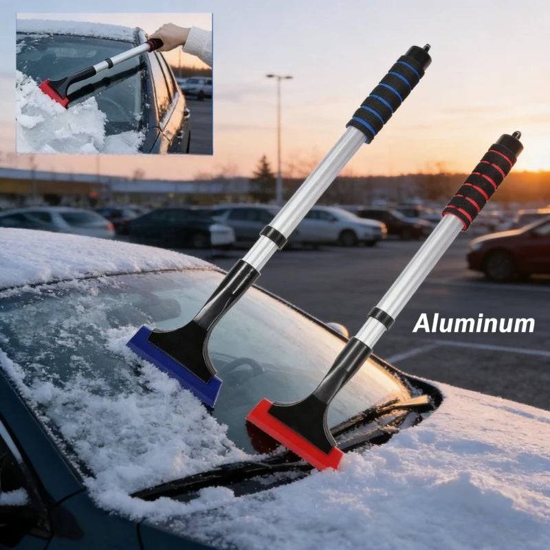 Telescopic Multi‑Function Car Snow Shovel, Ice Scraper Snow Brush for Windshield, Winter Frost Removal Cleaning Tool