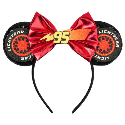 New Christmas Halloween Mouse Ears Headband Cartoon Sequin Bows Headband Birthday Party Princess Cosplay Costume For Women Adult