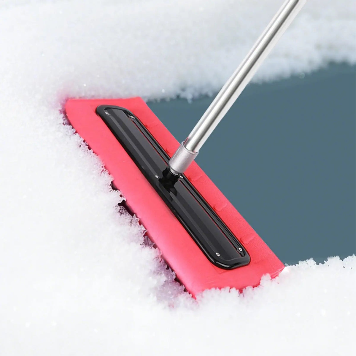 Snow Roof Rake with No-Scratch Head Foam Snow Broom Winter Snows Removal Tool Time Saving For Windshields Solar Panels
