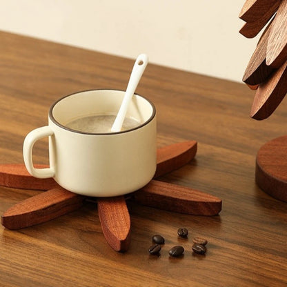 Christmas Tree Insulation Mat Solid Wood Dining Table Coaster Anti Scalding Mat Pot Mat Creative Personalized Home Decoration