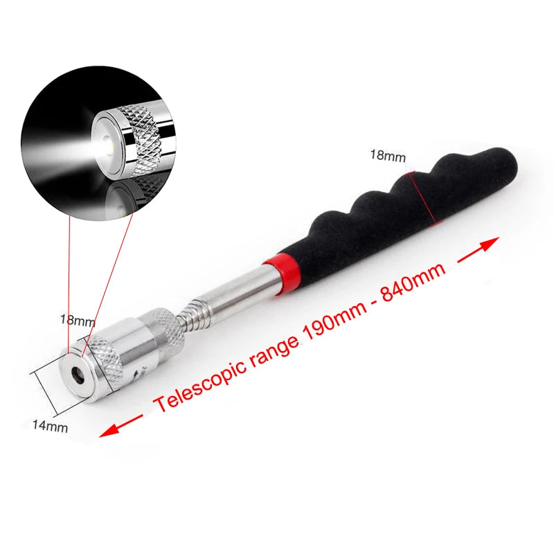 Mini Portable Telescopic Magnetic Magnet Pen Handy Tools Capacity For Picking Up Nut Bolt Extendable Pickup Rod Stick