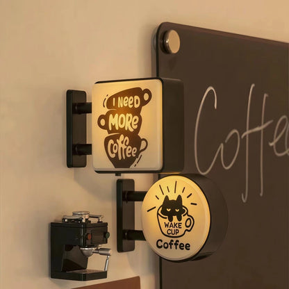 Mini Lightbox Fridge Magnet Coffee Japanese Creative Tourism Souvenir Magnetic Luminous Light Box Home Decoration Gift