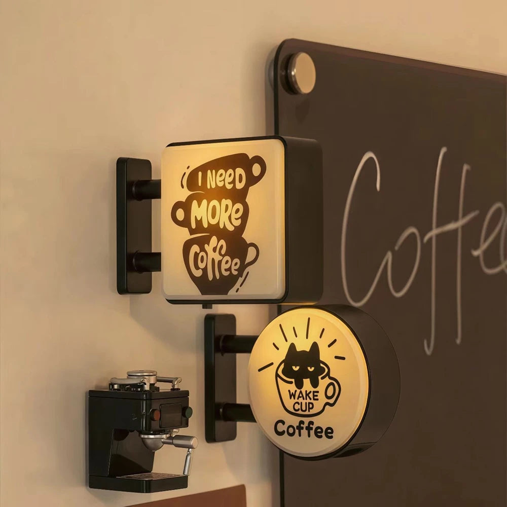 Mini Lightbox Fridge Magnet Coffee Japanese Creative Tourism Souvenir Magnetic Luminous Light Box Home Decoration Gift
