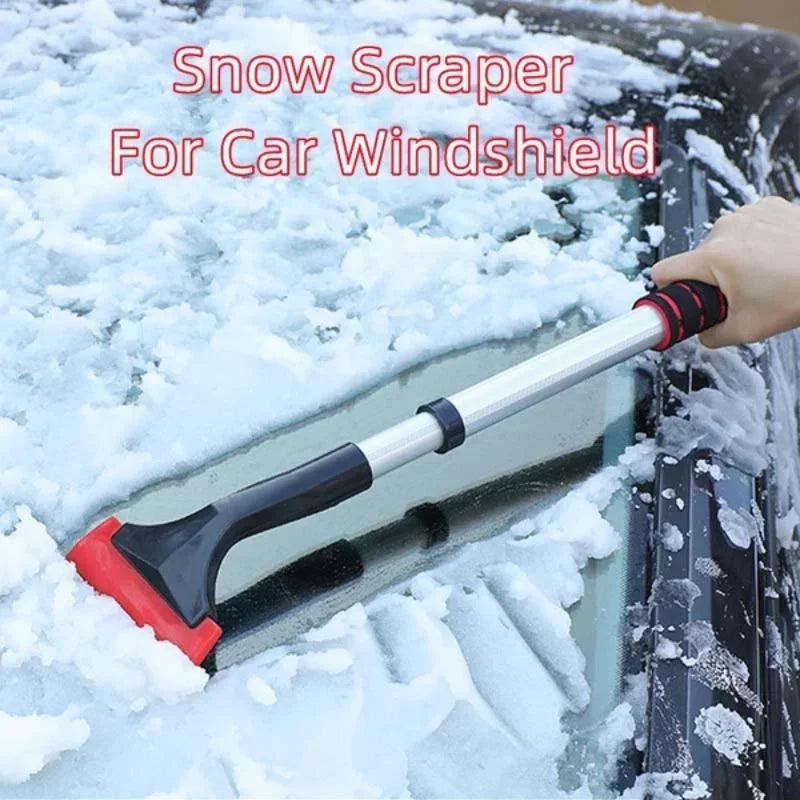 Extendable Aluminum Snow Brush Ice Scraper for Car Windshield Extra-long Design