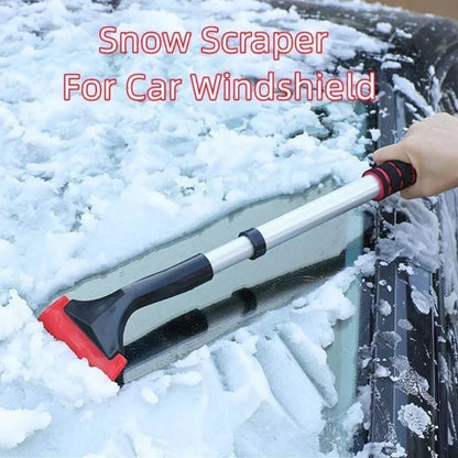 Extendable Aluminum Snow Brush Ice Scraper for Car Windshield Extra-long Design
