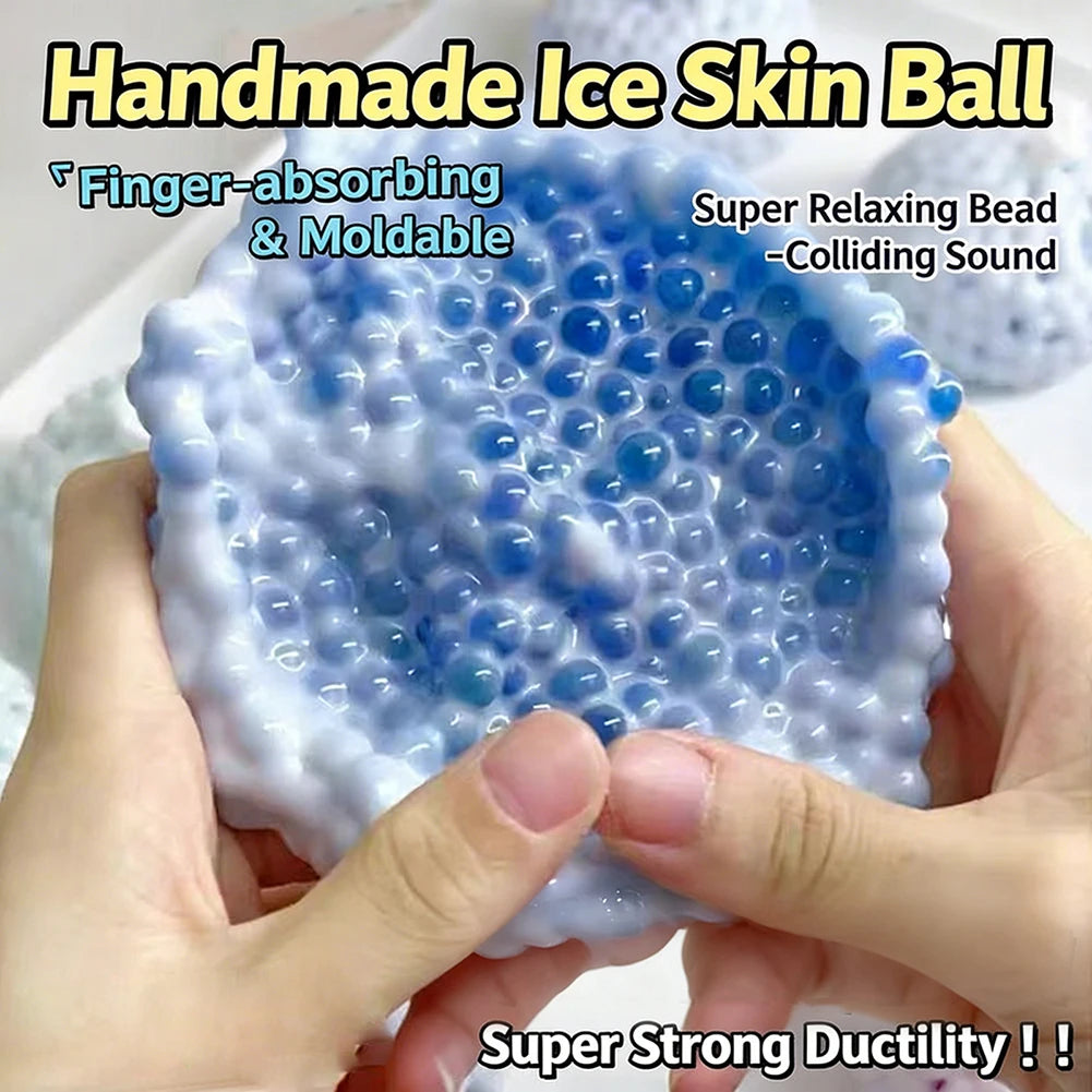 Crunchy Sand-Filled Fidget Balls – Desk Squeeze Toys