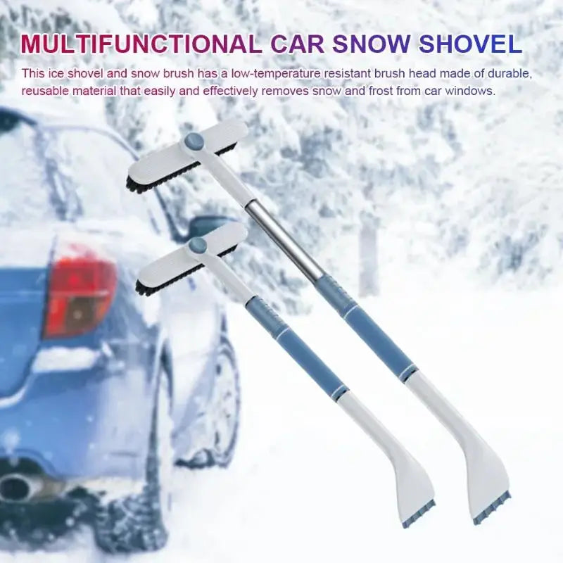 Essential Auto Frost and Snow Removal Tool; Scalable and Detachable Scraper with Brush; Anti-Freezing Ice Shovel
