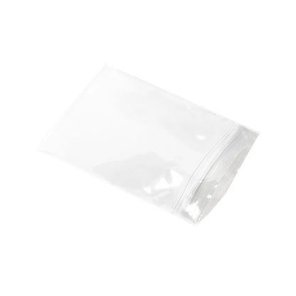 100Pcs Reclosable Clear Plastic Packaging Bags Strong Poly Zip Locks Baggies Grip Self Seal Resealable Baggy For Candy Packing
