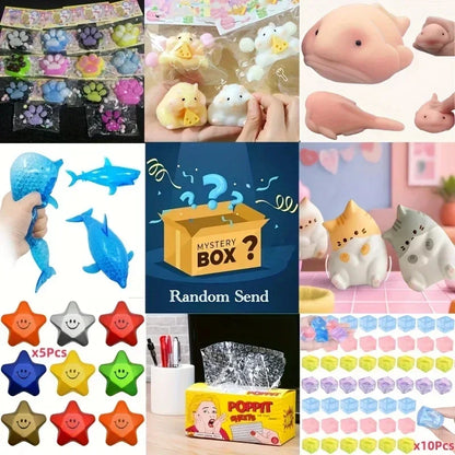 1Y-Fun Multicolor Ice Ball Squeeze Toy, Soft Pop & Pinch Sensory Fidget for Stress Relief, Cute Halloween Christmas Gift