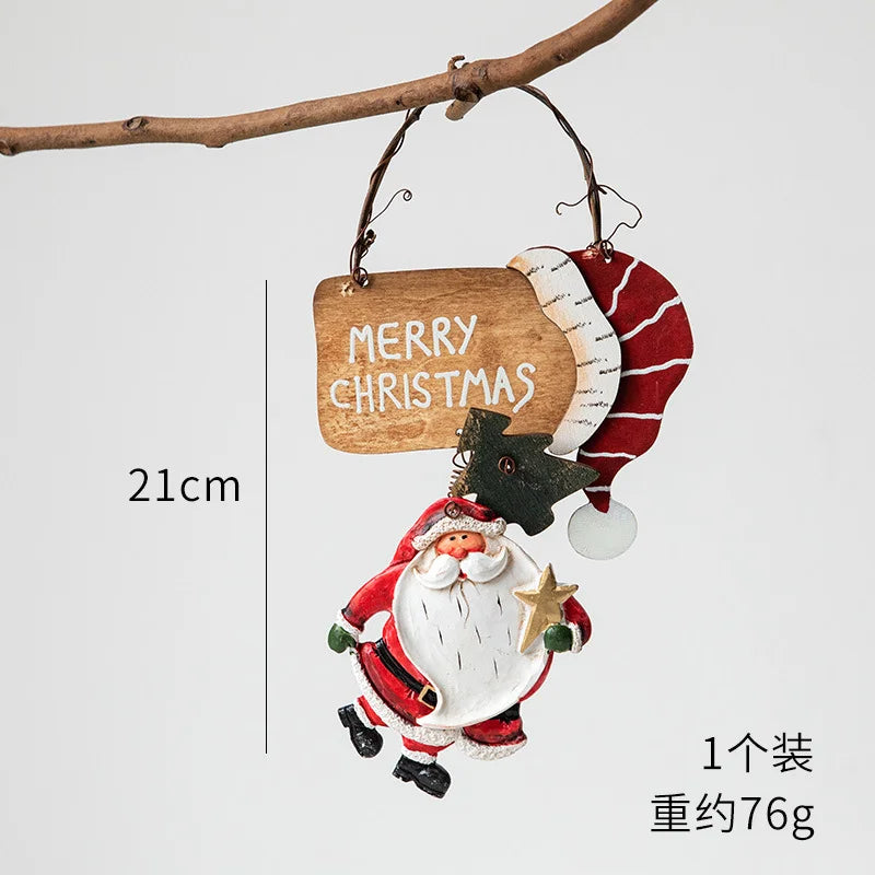 2022 Christmas Tree Decorations Christmas Resin Pendant Ornaments Home Decor DIY Kids Toys Gifts DIY Handmade Jewelry
